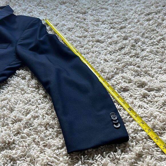 Peter Millar Suit Jacket Blazer Sport Coat Mens 44T Wool Navy - Picture 9 of 16